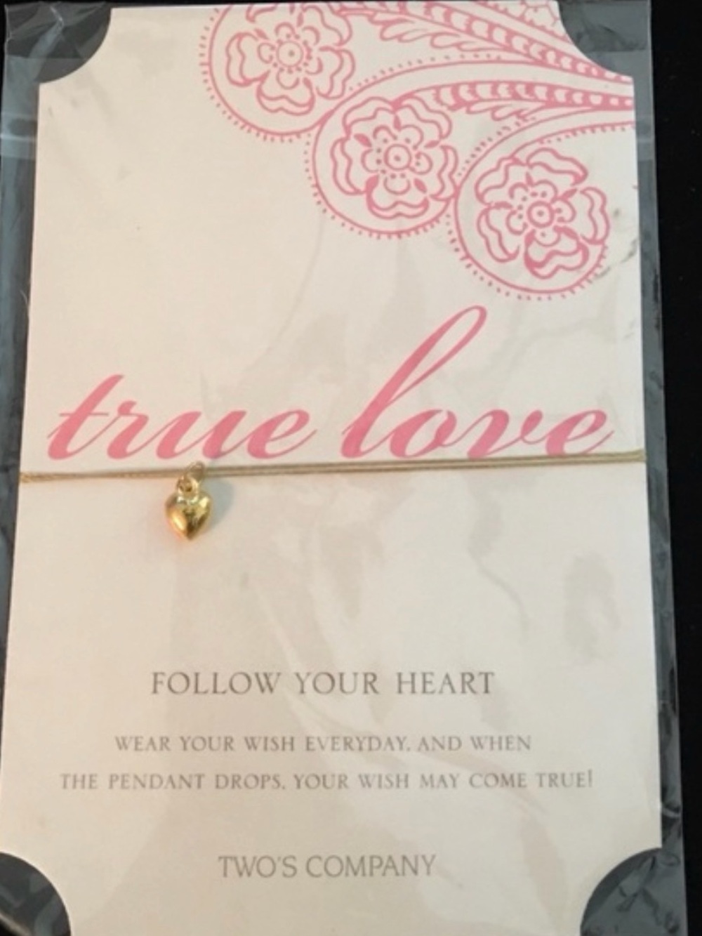NWT Follow Your Heart Necklace